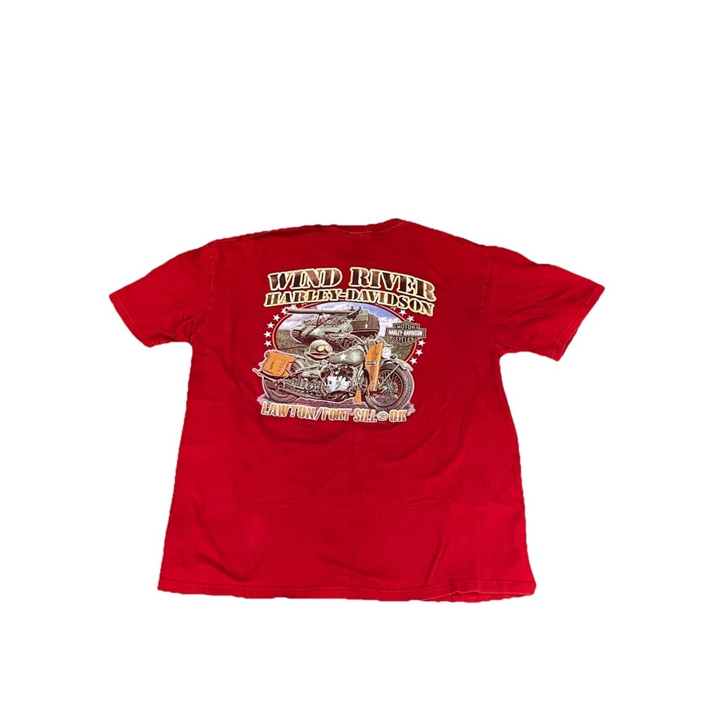 Harley-Davidson Wind River Lawton Fort Sill OK Dealer T-Shirt XL - Picture 6 of 8